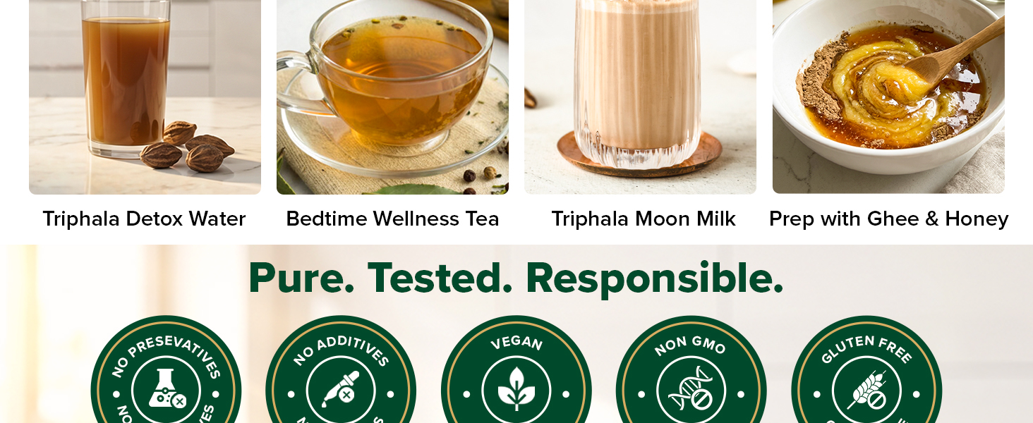 VAHDAM Triphala Powder 150g | Ayurvedic Tri-Blend of Amla, Bibhitaki & Haritaki | Supports Digestive Wellness & Gut Comfort | Non-GMO, Vegan | 50 Servings