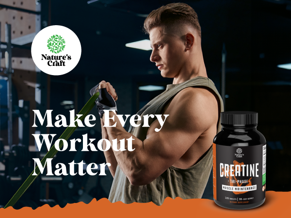 Creatine Pills 5g - Creatine Monohydrate, Creatine HCL & Pyruvate - 120 Ct