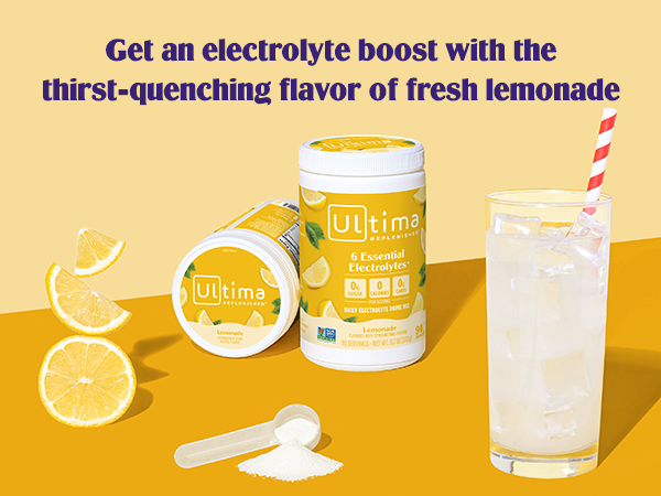 Ultima Replenisher Daily Electrolyte Powder Drink Mix, 90-Serving Canister