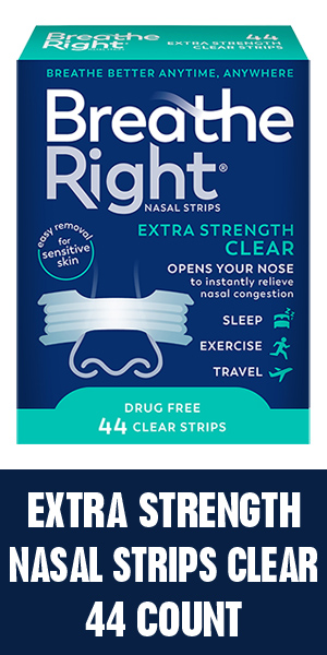 Breathe Right Nasal Strips, Extra Strength, Nasal Congestion, Clear, 44ct