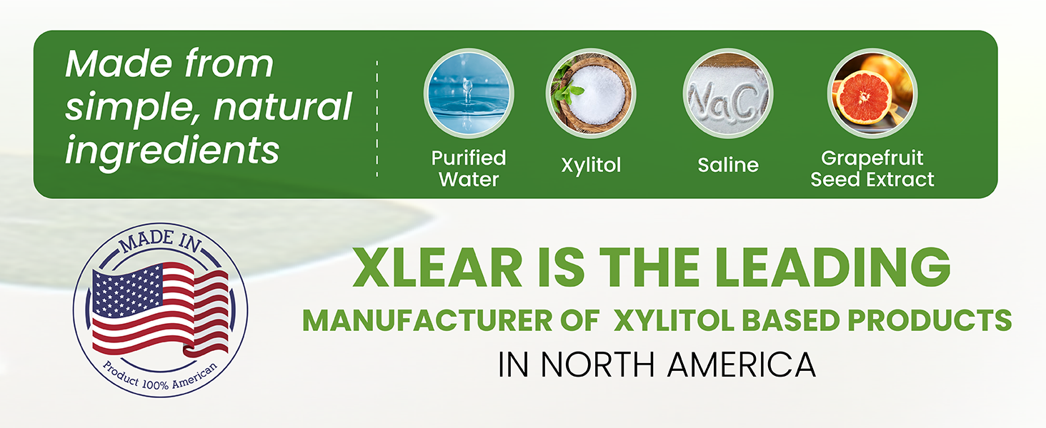 Xlear Natural Nasal Spray with Xylitol, 1.5 fl oz (Pack of 1)