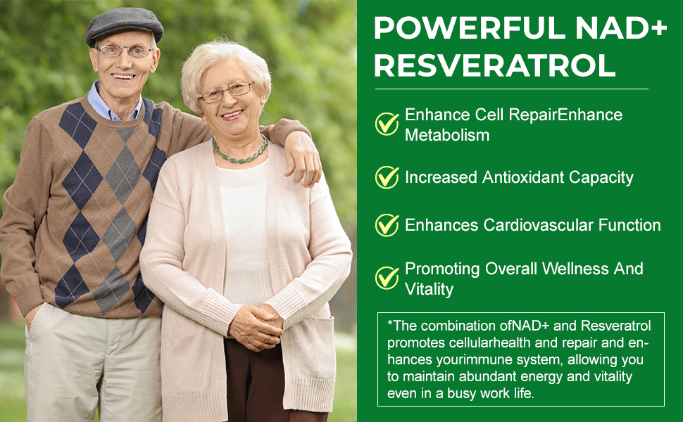 TKTALKER NAD Supplement 2000 Mg - 120 Capsules True NAD & Resveratrol
