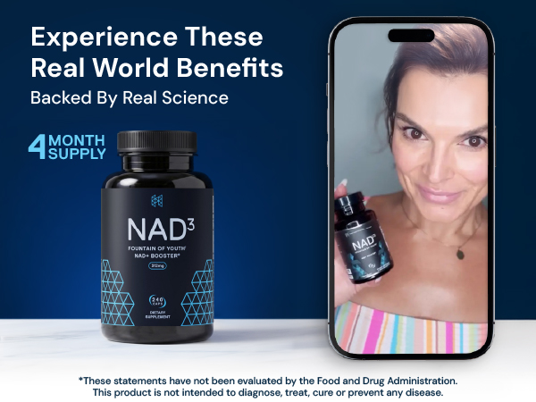 HPN NAD3 NAD+ Booster for Cellular Energy, 60 Caps, 30-Day Supply