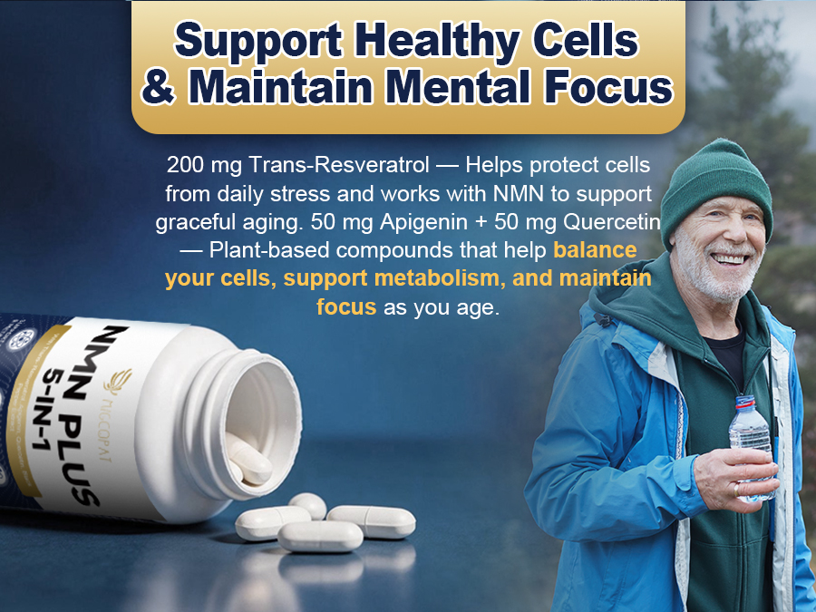 Migcopat NMN Supplement 1000mg – 5-in-1 NAD Supplement,120 Caps