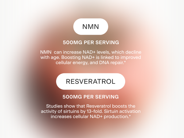 OMRE NMN + Resveratrol Supplement 99% Purity for Cellular Energy, NAD+ Boost | Highly Bioavailable Nicotinamide Mononucleotide Supplement Resveratrol 500mg & NMN 500mg, Made in USA, 60 Capsules