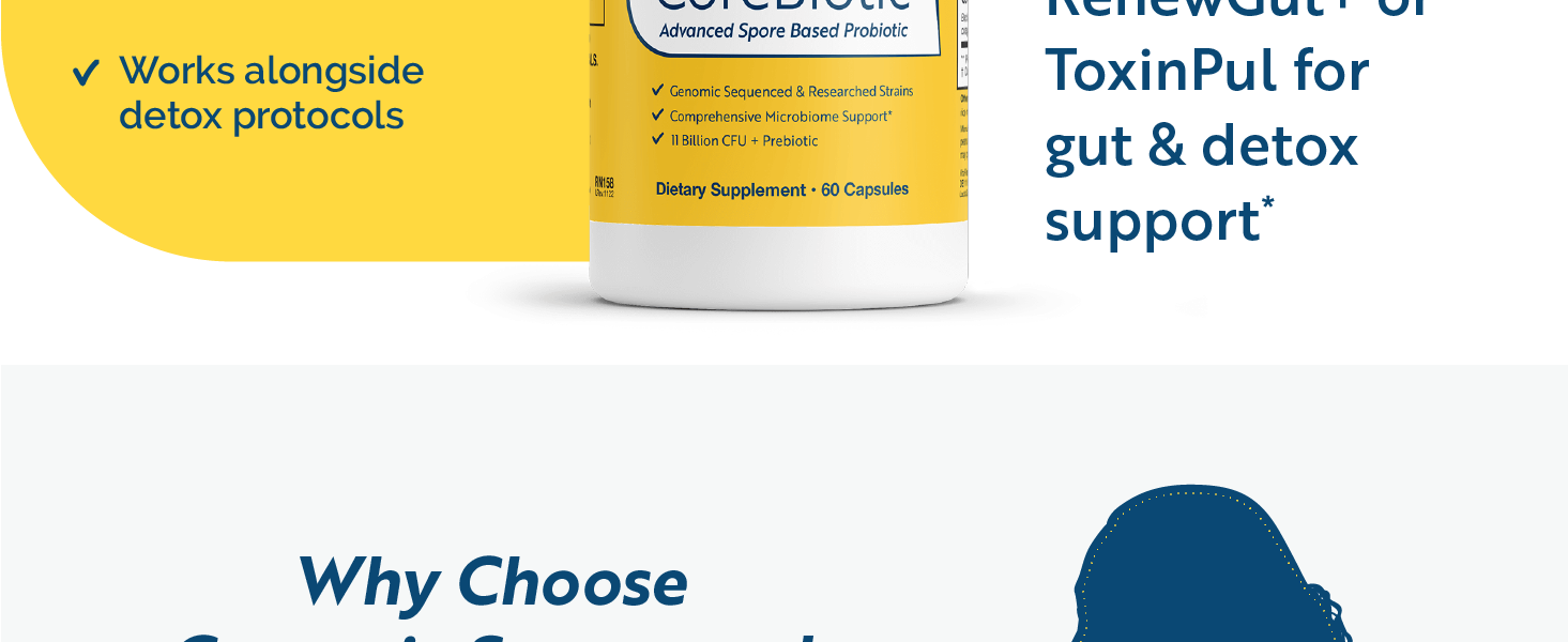 Researched Nutritionals CoreBiotic Probiotic Gut Health Supplement, 60 Ct