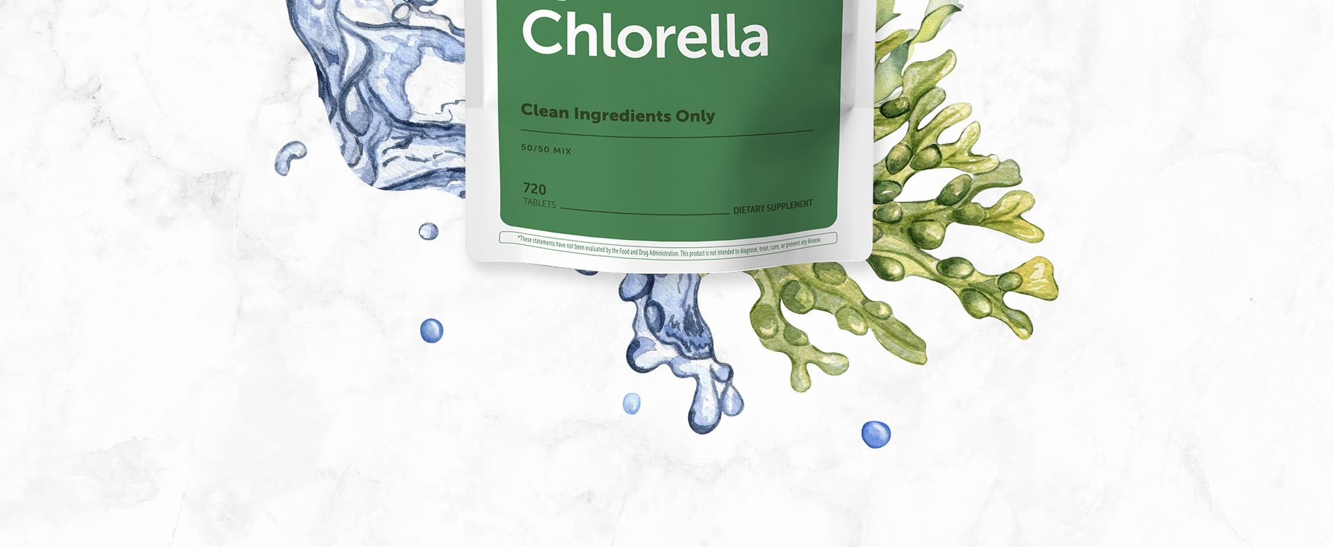 Micro Ingredients Organic Spirulina Chlorella Tablets, 720 Count