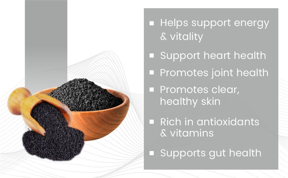 Pure Organic Cold-Pressed Black Seed Oil Softgels - Non-GMO Pure Nigella Sativa Black Cumin Seed Oil for Beauty Immunity & Overall Wellness Support - Thymoquinone-Rich 1000mg Serving 100 softgels
