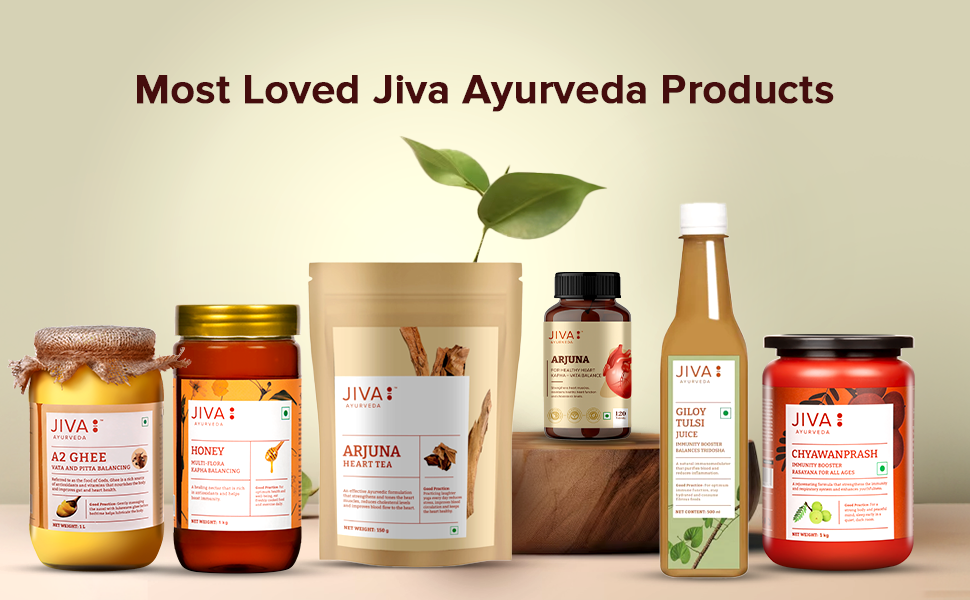 Jiva Arjuna Tablets (120 Tablets) | Ayurvedic Heart Health Support | Helps Manage Blood Pressure & Cholesterol | Made from Arjun Ki Chaal | No Added Fillers or Chemicals | pack of 1