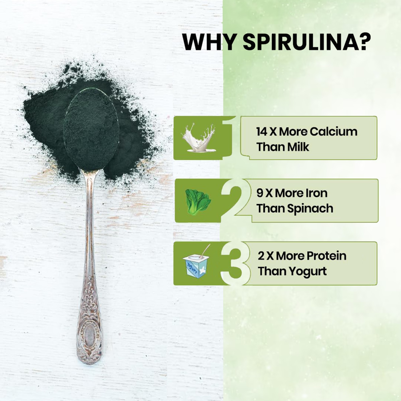 LeafLab Spirulina Capsules 2000mg Per Serving – 120 Veg Capsules | Natural Green Superfood for Energy, Immunity & Detox | Plant Protein, Iron & B12 For Men And Women | No Fillers, Vegan, Gluten-Free