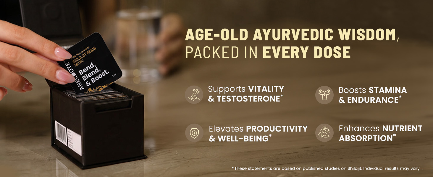 Anecdote 100% Pure Himalayan Shilajit Resin Cards | 500mg Per Card