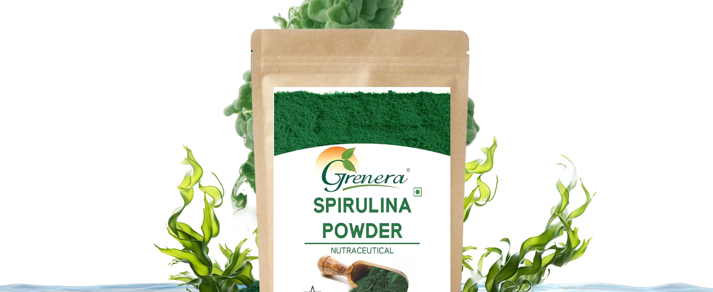 Grenera Spirulina Powder | Protein Algae Superfood Supplement | Natural With No Artificial Additives | 1 kg