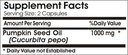 Pumpkin Seed Oil 1000mg Emulsified Dry ~ 200 Capsules - No Additives ~ Naturetition Supplements 3