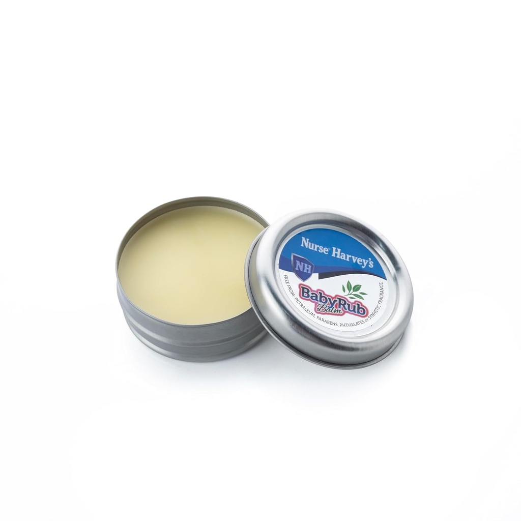 NURSE HARVEY'S BABY RUB BALM (Purely Natural Baby Chest Rub, 3 Mes+, Soothes Coughs & Stuffy Noses) 0.7Fl Oz