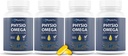 Physio Omega 2400mg Fish Oil con Omega 3 Fatty Acid Suplemento - Heart & Brain Health Supplements for Adults - Non-GMO, Burpless, Light Citrus Flavor, Fuente sostenible - 240 Softgels