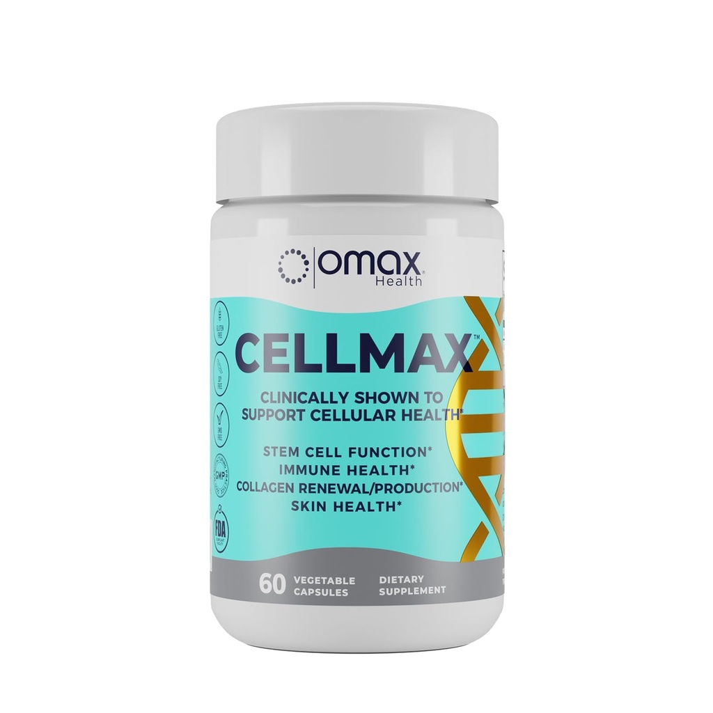 Omax3 Cellmax – Soporta la salud celular, clínicamente probada, PolySea Seaweed Extract, Antioxidant Protection, promueve la producción de colágeno, Boost Immune Function, Sustainable & Pure Formula