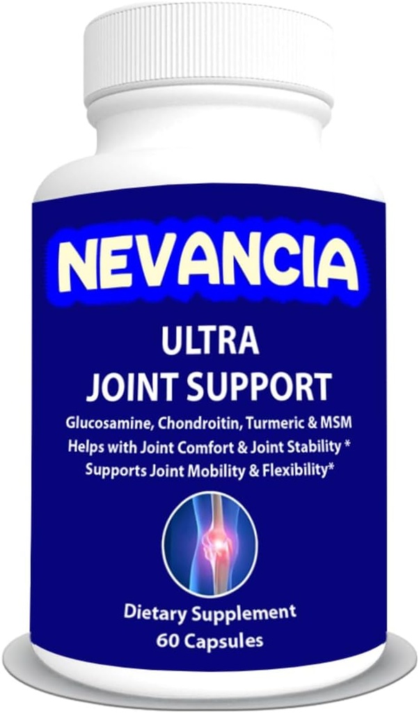 Soporte Ultra Conjunto - Glucosamina, Condroitina, Turmeric, MSM, Boswellia, Bromelain, Metionina – Ayuda con Confort Conjunto Estabilidad – Soporta Flexibilidad Conjunta & Movilidad - 60 cápsulas