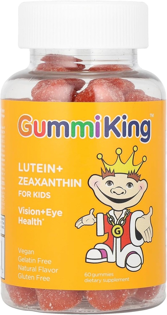 Gummi King Lutein + Zeaxanthin Gummi (Suplemento Diario), Mango Natural, 60 Conde
