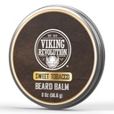 Vikingo Revolución Sweet Tobacco Beard Balm - Tobacco Scented Beard Butter with Argan Oil & Jojoba Oil - Softens and Moisturizes Beards for Men (2oz, 1 Pack)