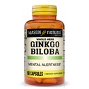 Mason Natural Ginkgo Biloba, 1 Month Supply, Helps to Improve Mental Alertness & Support Optimal Brain Function, 60 Capsules