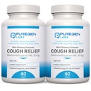 P Puregen Labs Cough Relief for Adults Dextromethorphan HBr 15mg (120 Softgels) 8-Hour, Non-Drowsy, Long-Lasting Bronchial Suppressant Ages 12+  Compare to Robafen and Robitussin 2Pack
