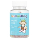 Gummi King DHA Omega-3 Suplemento, Lemon/Orange/Strawberry, 60 Conde