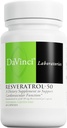 DAVINCI Laboratorios Resveratrol-50 - Ayuda al sistema inmunológico, salud ósea y salud cardíaca con resveratrol* - libre de gluten &amp; vegetariano - 60 cápsulas
