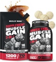 Bully Max 3-in-1 Líquido del músculo constructor y Power Tabs (60 pestañas) Bundle – Suplemento de alta proteína &amp; Multivitaminas Chewable para el crecimiento muscular, energía &amp; recuperación en todas las razas, cachorros &amp; perros adultos