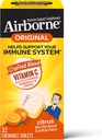 Vitamina C 1000mg (por servicio) Citrus Tablas Chewable (32 Cuenta en una caja), Suplemento de apoyo sin gluten, con vitaminas A C E, ZINC, Selenium, Echinacea &amp; Ginger, Antioxidantes