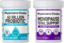 Apoyo a la menopausia de la escuela de física + paquete de apoyo sanitario digestivo - 60ct