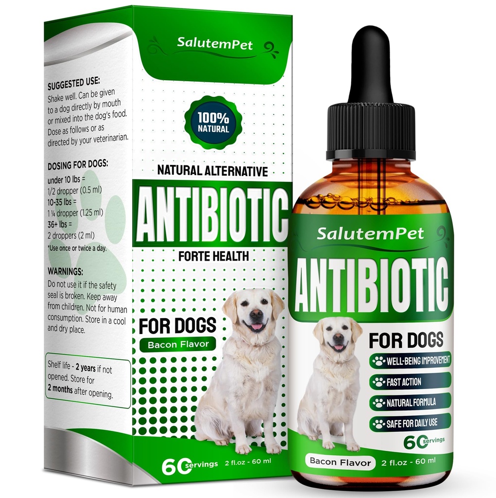 Antibióticos naturales para perros y cachorros ← Antibióticos para perros de todas las edades