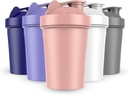 JEELA SPORTS 5 PACK Protein Shaker Botellas para Mezclas Protein -20 OZ- Lavavajillas Cajas de Sacudrido Seguro para Protein Shakes - Shaker Cup for Blender Protein Shaker Botella para Shakes Protein Shake Blender
