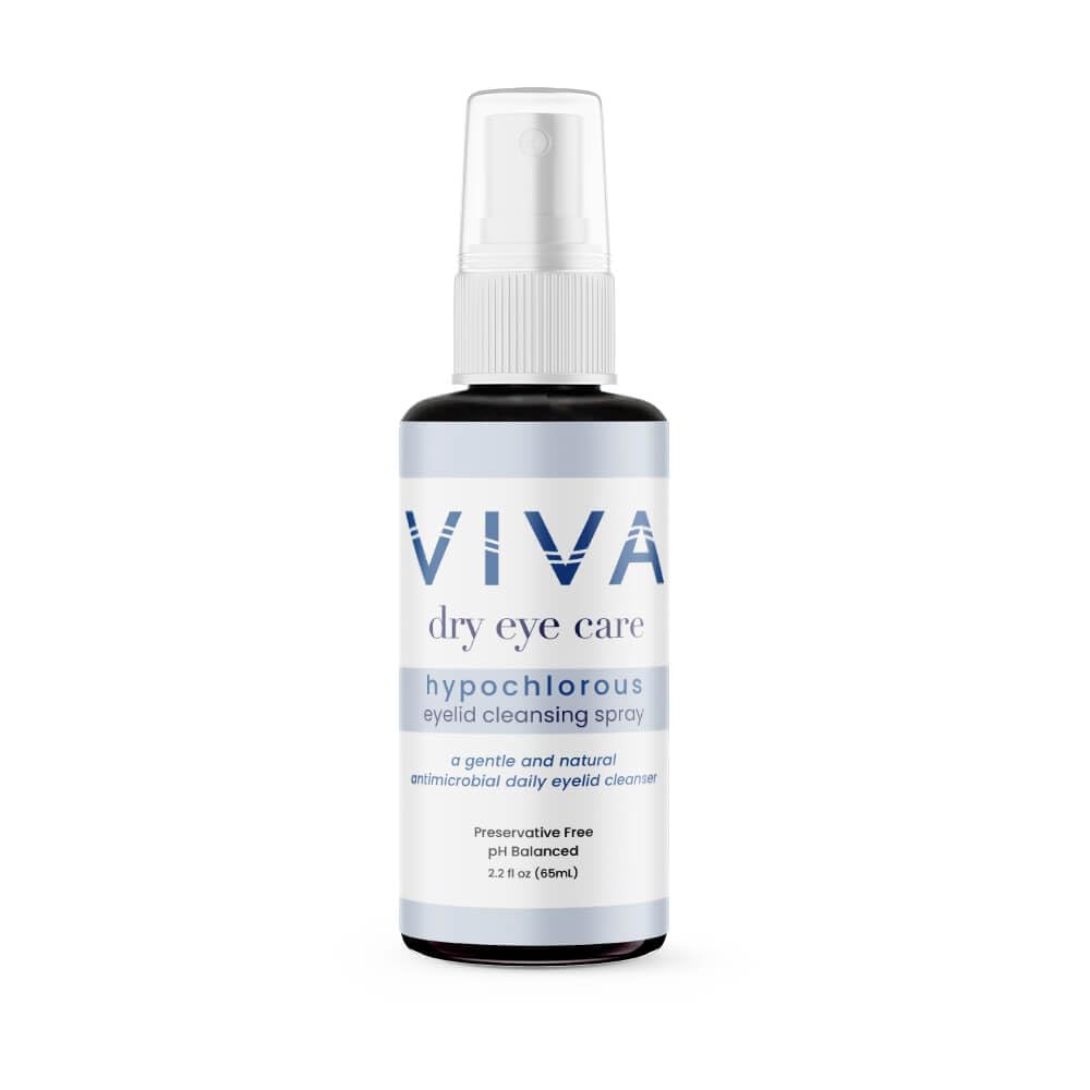 VIVA Eyelid Cleansing Spray ← Ácido puro, hipocloroso TENIDO suave, Efectivo Eyelid &amp; Lash Cleanser para eliminar alérgenos, suciedad, aceites, maquillaje Ø 2.2 fl oz (65ml)