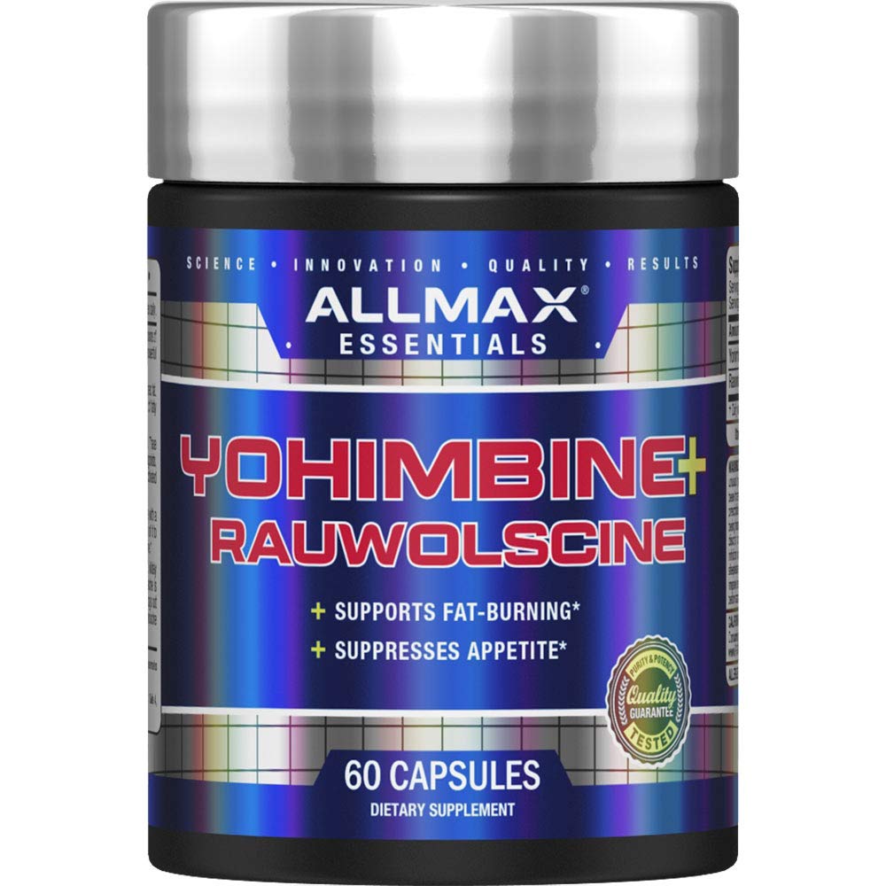 ALLMAX Essentials YOHIMBINE + RAUWOLSCINE - 60 Capsules - Supports Fat Burning &amp; Suppresses Appetite - 60 Servings