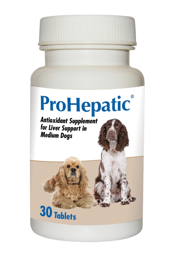 Prohepatic Liver Support Suplemento para perros medianos grandes (30 Tablets)