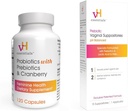 VH esencial Probióticos con Prebióticos y Suplemento de Salud Femenina de Arándano - 120 Capsules (544-36) & Prebiótico PH Resúmenes Vaginales EquilibradosBox, Versión Original, 15 Cuenta