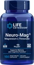 Ampliación de vida Neuro-Mag Magnesium L-Threonate, 150 cápsulas vegetarianas, Suplemento Magtein para Mujeres y Hombres