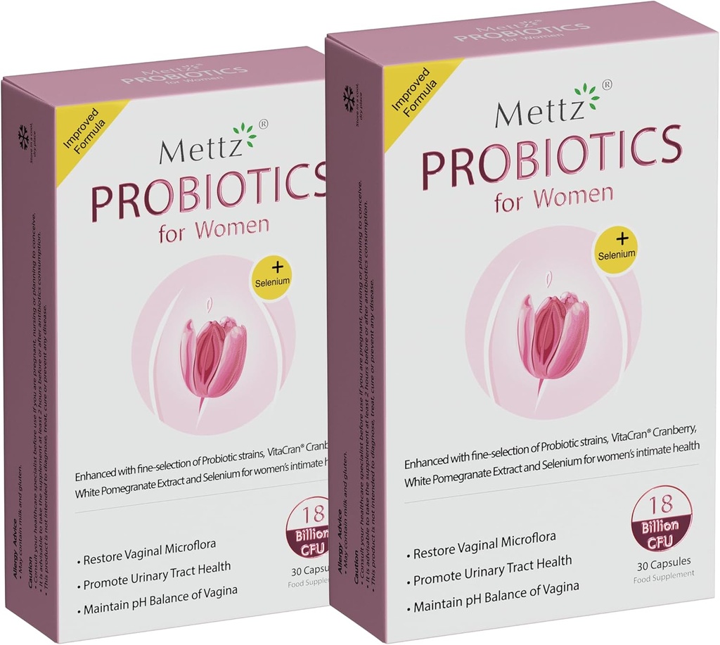 Vaginal Probiotics for Women pH Balance with Lactobacillus Probiotic & Cranberry, White Pomegranate, Women's Vaginal Health Supplement, Healthy Vaginal Odor & Vaginal Flora, 30Ct (Pack of 2)