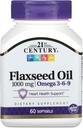 21th Century Flaxseed Oil 1000 mg Softgels, 60 Conde (22407)
