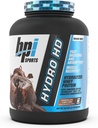 BPI Sports Hydro HD - 100% Hydrolyzed Whey Protein Powder - Crecimiento muscular, recuperación, 25g de proteína hidrolizada, bajo carbohidrato, bajo azúcar, rápida absorción (68 piezas, pastel de lava de chocolate)