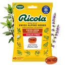 Ricola Sugar Free Swiss Herb Cough Drops, 45 Conde, Cough Suppressant & Throat Relieving Drops with Naturally Sourced Menthol, Pleasing Taste for Coughs & Throat Irritation Symptom Relief