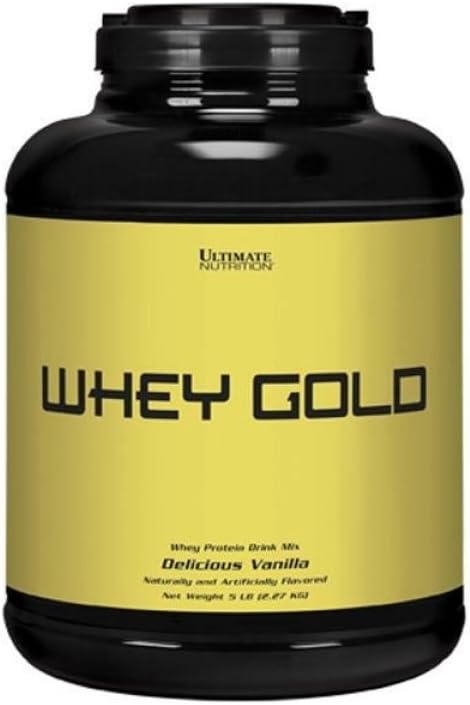 Ultimate Nutrition Whey Gold Protein Powder con 20 Gramos de Proteína, Whey Protein Isolate y Aminoácidos para el Desarrollo y la Recuperación del Musculo, 67 Servimientos, Vainilla