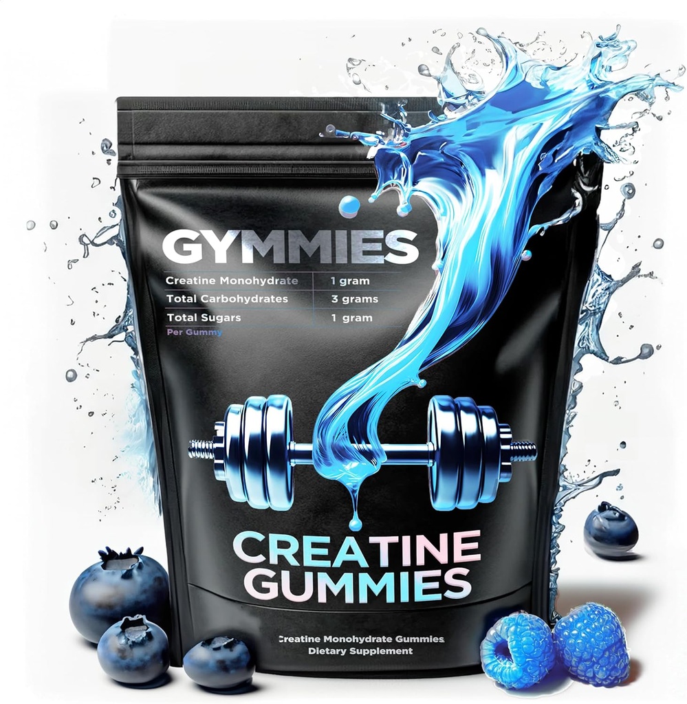 Crecimiento del músculo, rendimiento, resistencia - 5 Gram Creatine por ser - Vegan, No-GMO, Libre de gluten, Hecho en EE.UU. - 90ct (90 Conde, Sour Blue Raspberry)