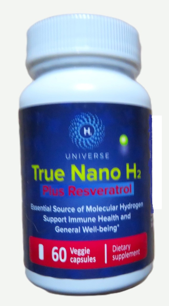 Suplemento auténtico Nano Resveratrol, 60 cápsulas, soporta la salud inmune y el envejecimiento