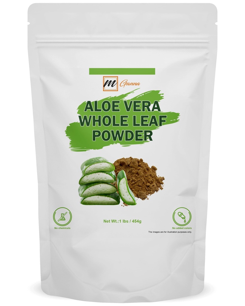 100% Natural Aloe Vera Powder Pure Aloe Barbadensis 1 LBS /454 Grams