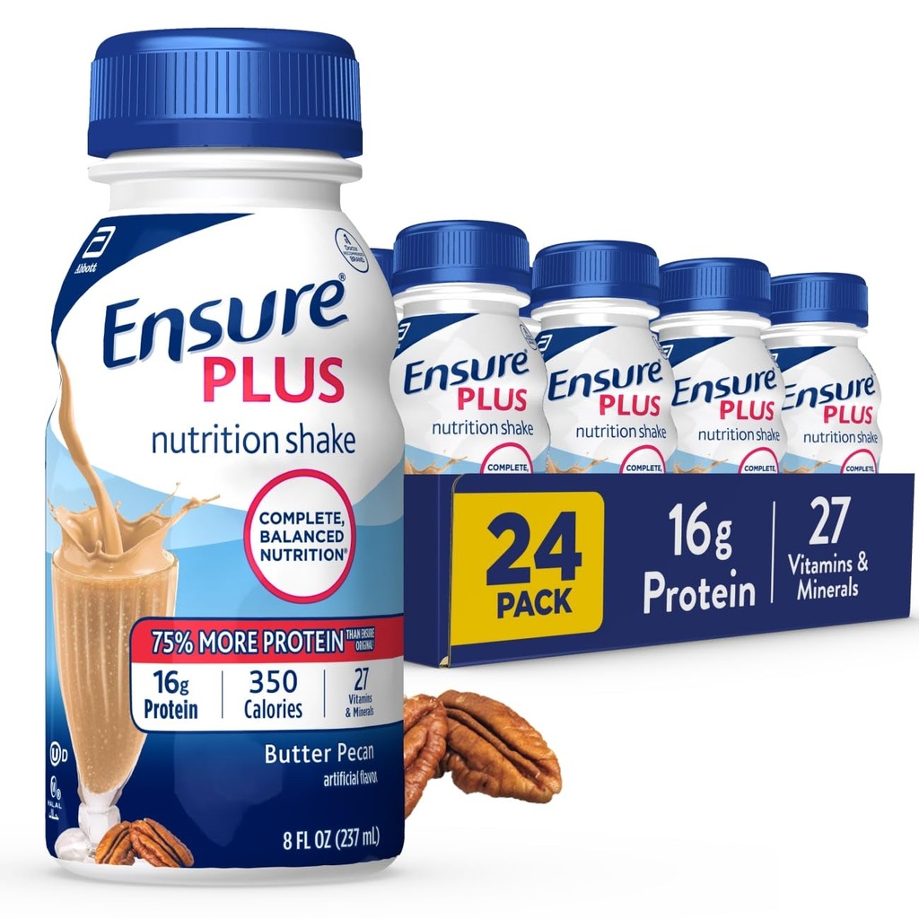 Asegurar más mantequilla Afeitado de Nutrición de Pecan ← Reemplazo de Meal Afeitado para Beber tóxico 16g Proteína y 27 Vitaminas y Minerales