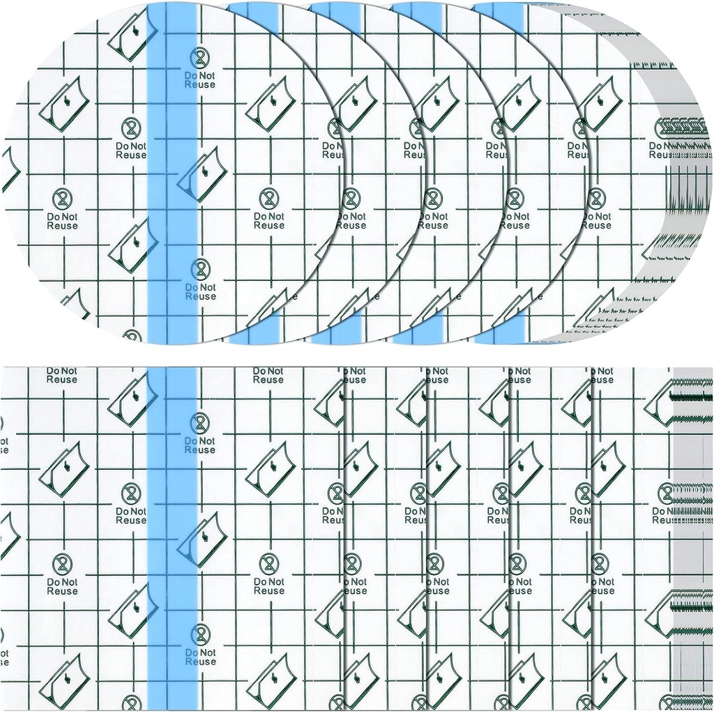 50 Pieces Waterproof Adhesive Bandages Transparent Stretch Bandages Protective Clear Films Dressing Tattoo Cover Dressing Tapes for Shower Swimming(4 x 4 Inch)