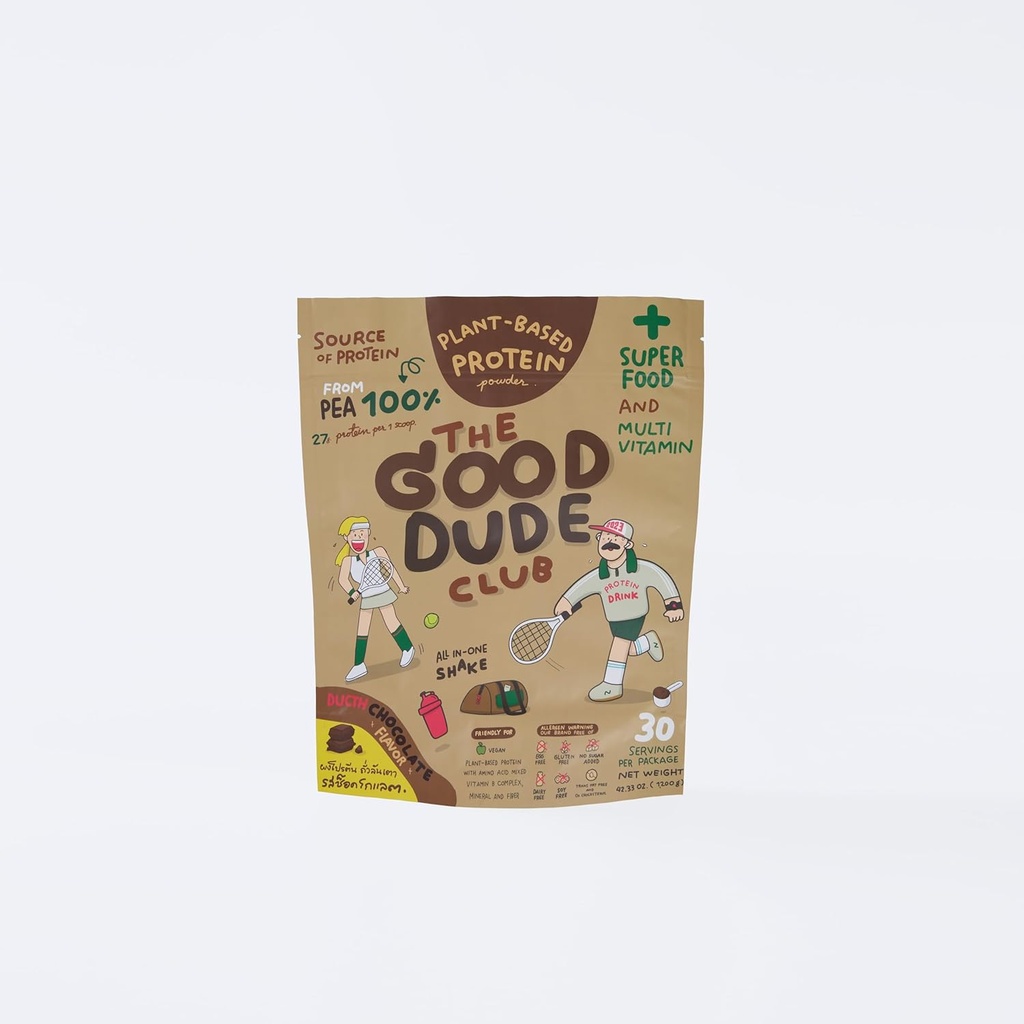 Polvo de proteína Premium Pea, Planta Basada en BCAAs, Fácil de digerir Vitaminas &amp; Minerales TENIDO Gluten " Dairy Free Silencio No Sugar Añadido ← Vegan Friendly (Chocolate)