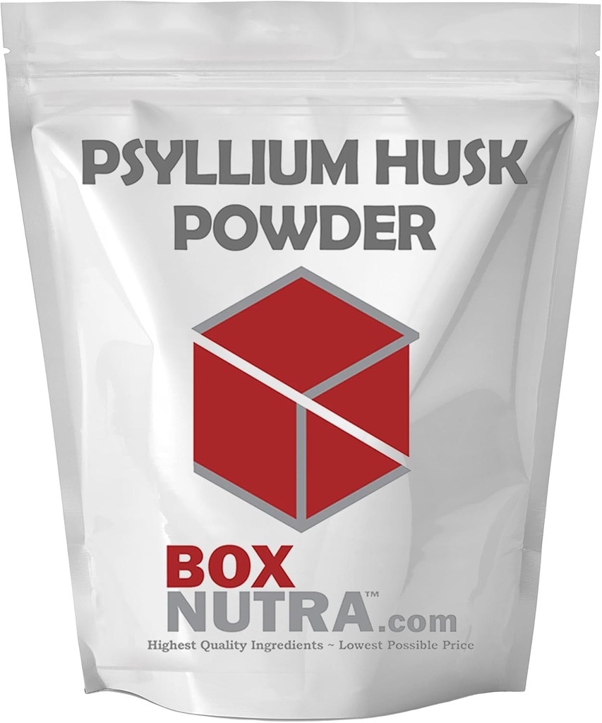 BoxNutra Psyllium Husk Powder - Bulk-Forming Laxative - Promotes Regular Bowel Movements - Mejora la Digestión, 1kg