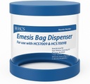 HCS Emesis Bags Dispenser - Wall Mounted, Holds 24 HCS Vomit Bags Disposable (No Included) - Incluye anclas y tornillos
